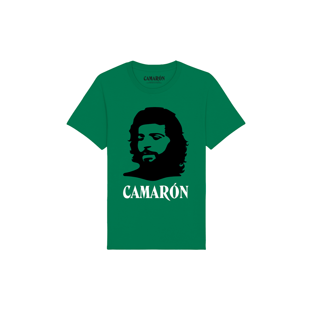 Camarón De La Isla Camiseta Verde Silueta Camarón