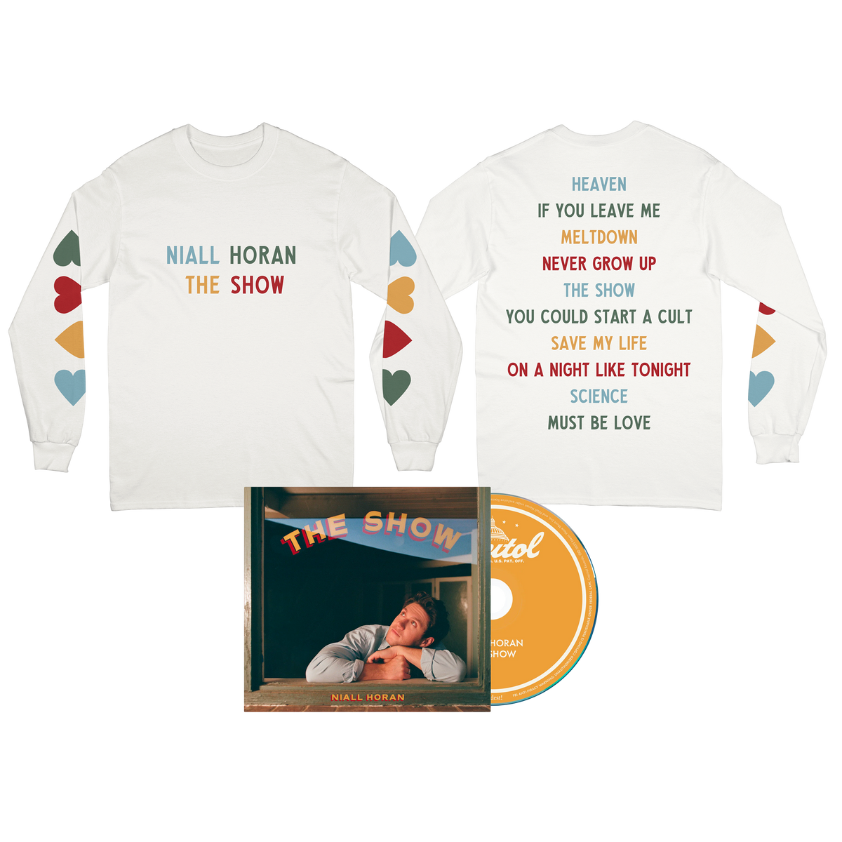 The Show Camiseta De Manga Larga Tracklist + CD Universal Music Online