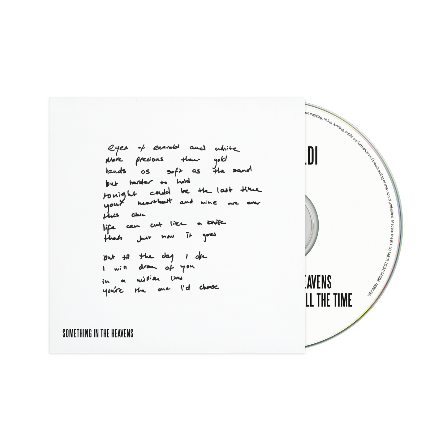 Something In The Heavens (Lyric Version) - CD (Edición Exclusiva)