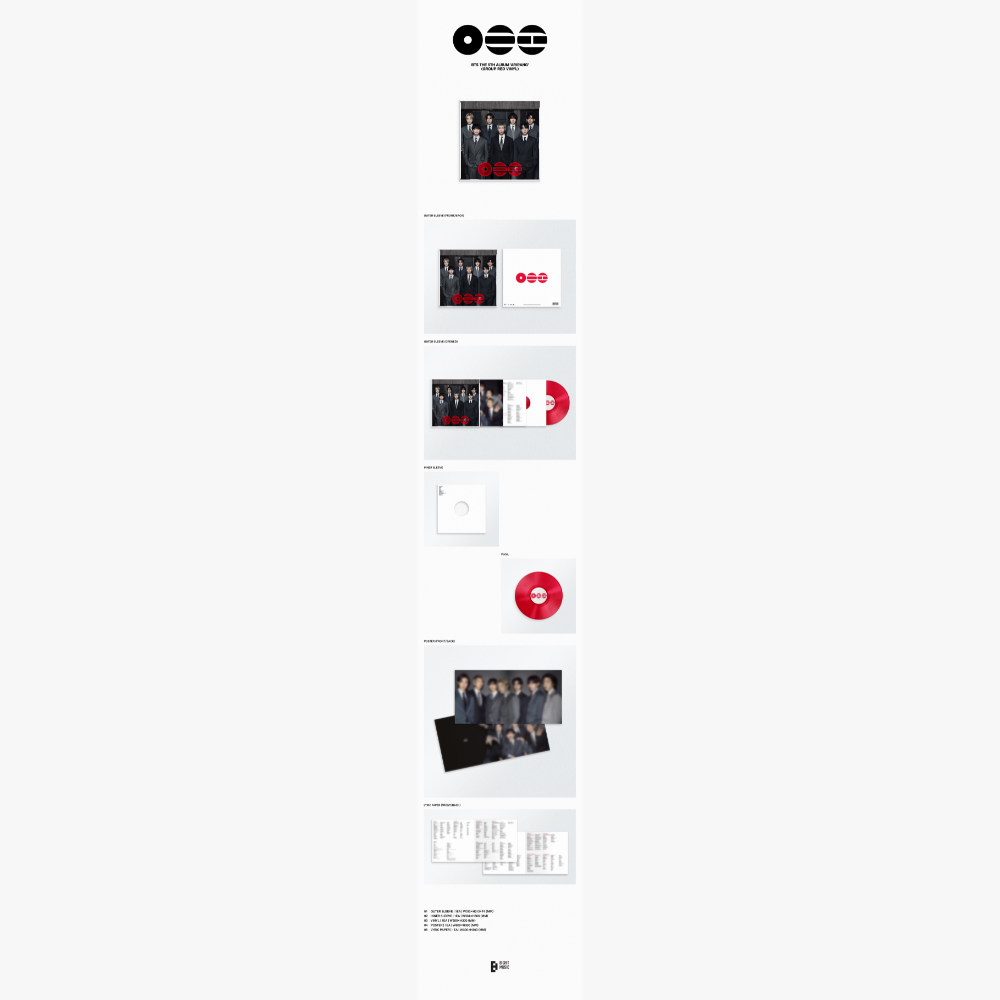 BTS The 5th Album 'ARIRANG'  (Group Red Vinyl)