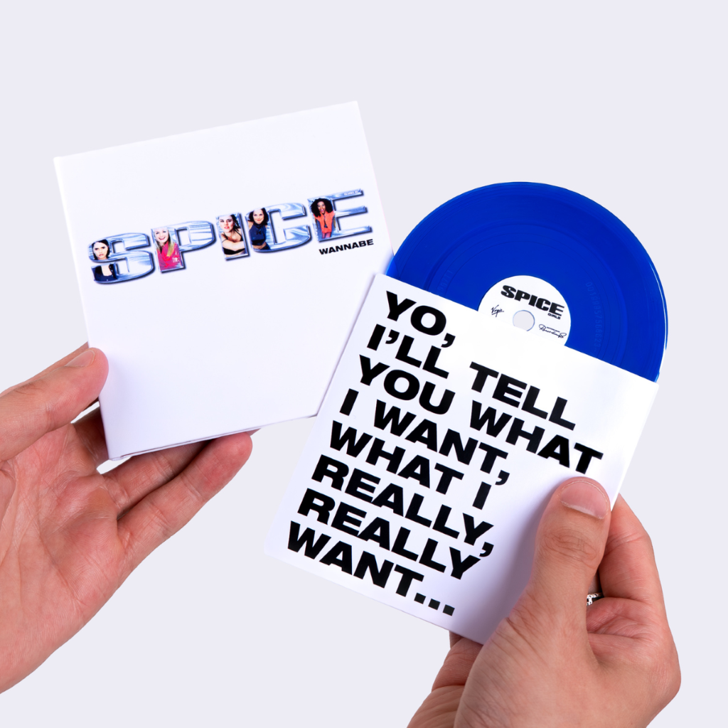 Wannabe - Vinilo 4" (Edición Exclusiva Color Azul Transparente)