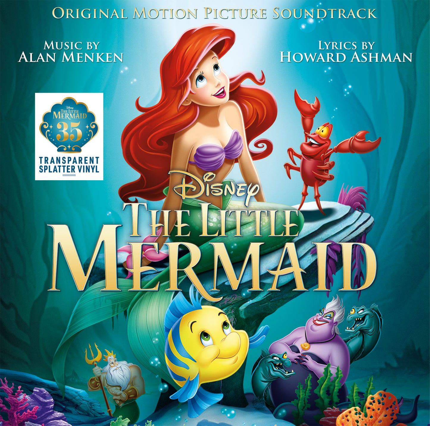 The Little Mermaid (35º Anniversary) - Vinilo (Color Transparente Efecto Splatter)