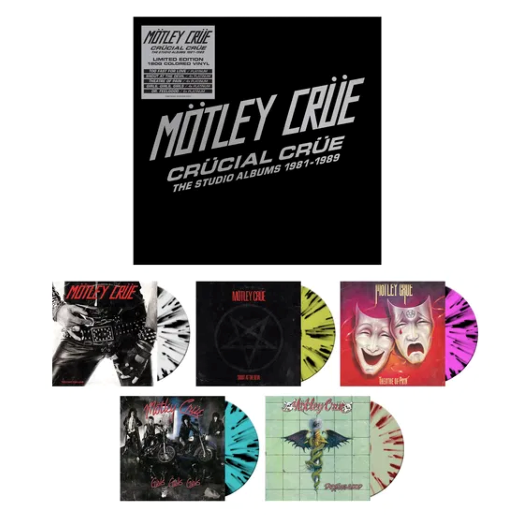 Crücial Crüe - The Studio Albums 1981-1989 - Box Set (Edición Limitada 5LP)