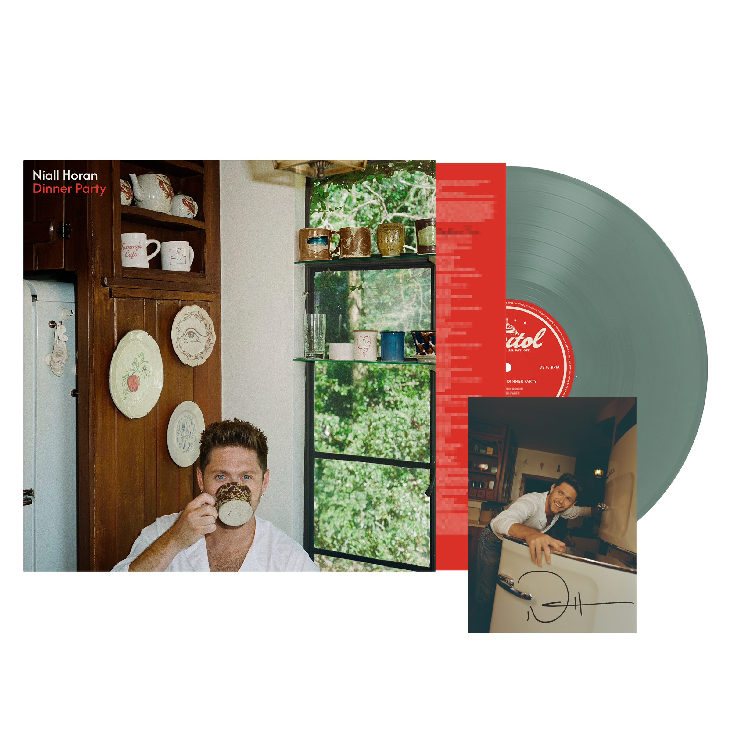 Dinner Party - Vinilo (Color Verde Oliva) + Tarjeta Firmada