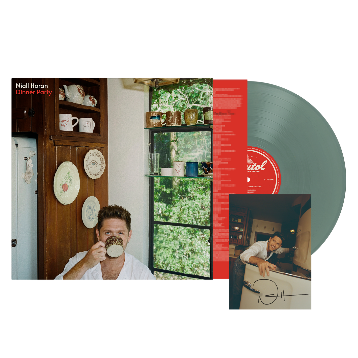 Dinner Party - Vinilo (Color Verde Oliva) + Tarjeta Firmada