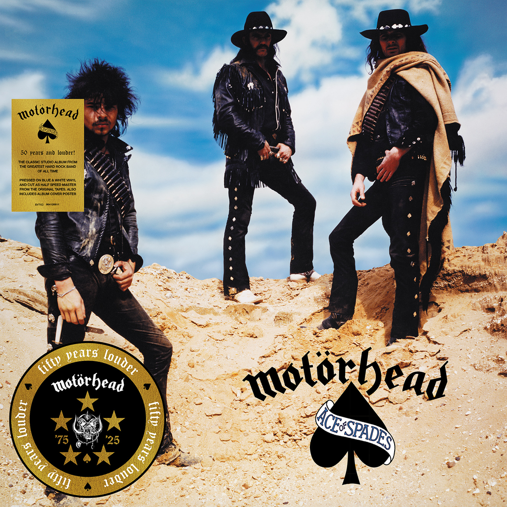 Ace of Spades  (50th Anniversary) - Vinilo (Color Azul y Blanco con Poster)