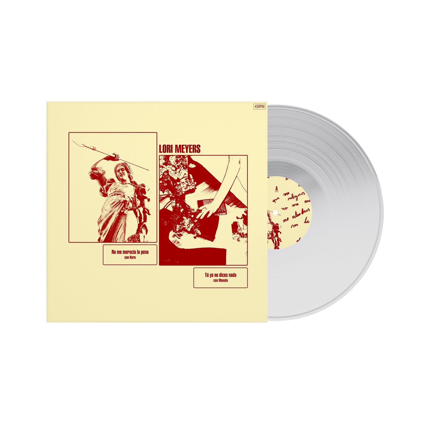 No Me Merecía La Pena feat Kora / Tú ya no dices nada feat Manola - Vinilo (Edición Limitada Color Transparente 7")