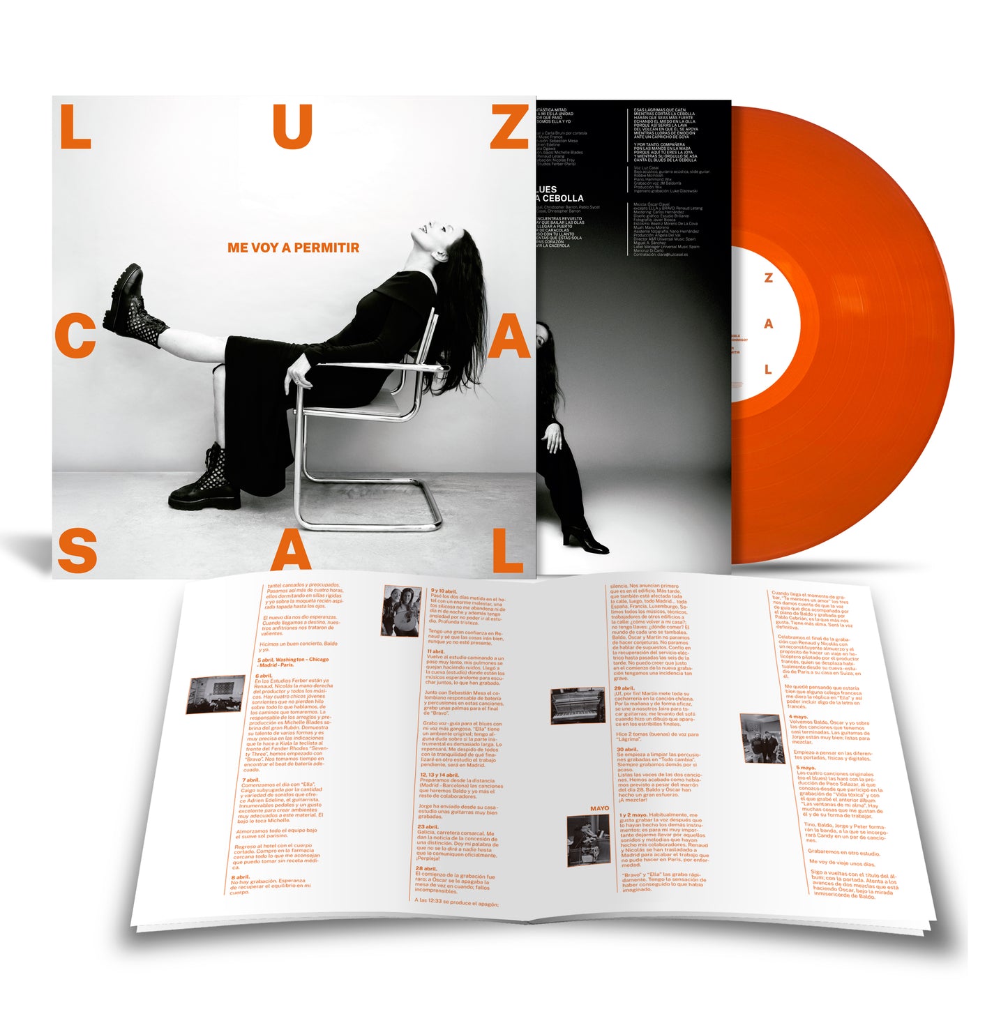 Me Voy A Permitir - Vinilo (Edición Firmada Exclusiva Color Naranja Transparente)