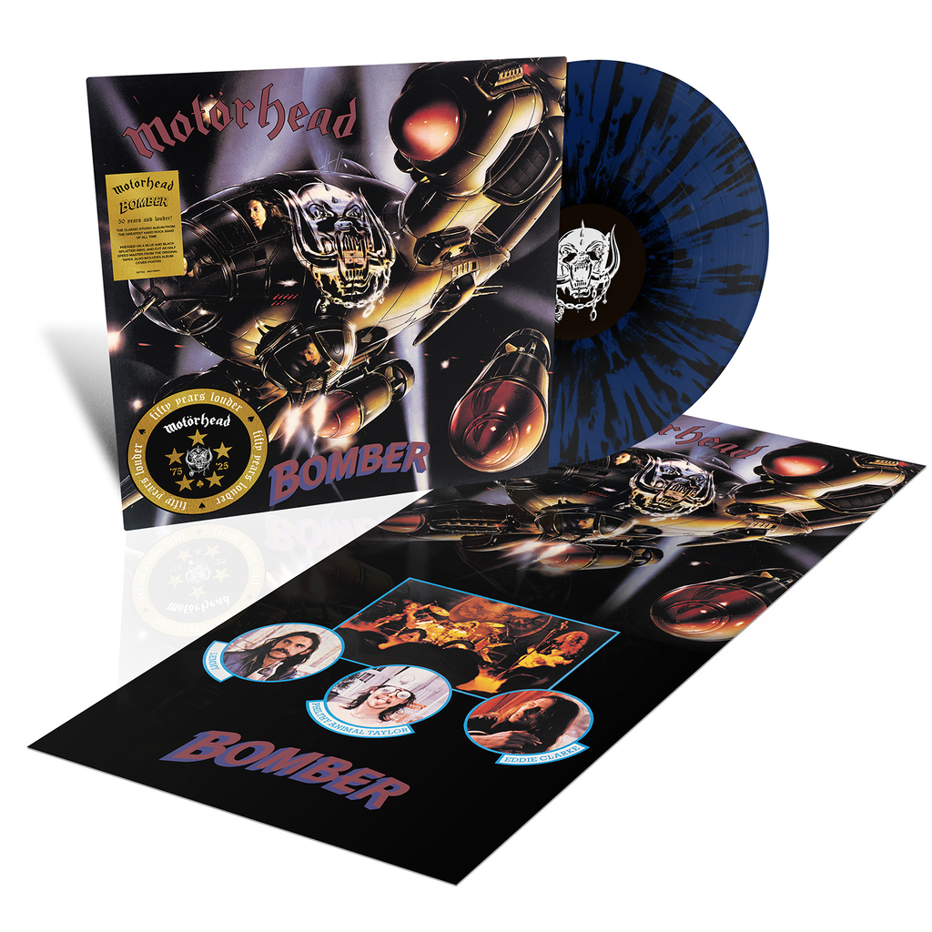 Bomber (50th Anniversary) - Vinilo (Color Azul Oscuro y Negro Splatter con Poster)