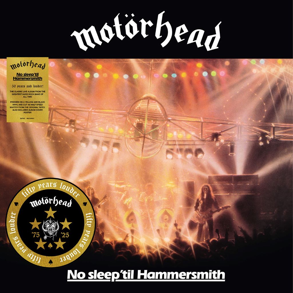No Sleep Til’ Hammersmith  (50th Anniversary) - Vinilo (Color Amarillo y Negro)
