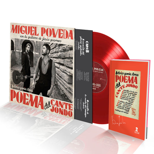 Miguel Poveda con la guitarra de Jesús Guerrero – Poema del Cante Jondo - Vinilo (Edición Firmada Color Rojo) + Libro “Poema del Cante Jondo” (Edición Exclusiva)