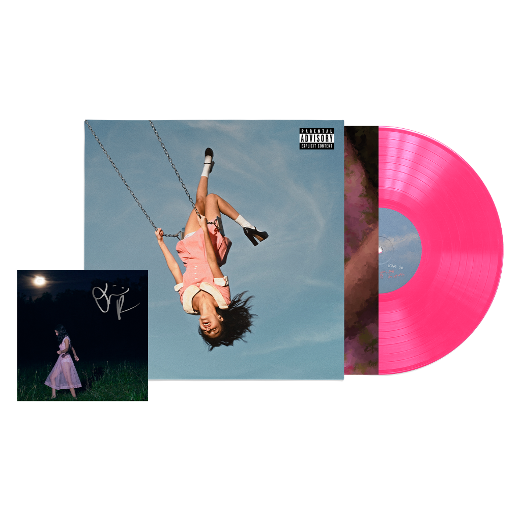 you seem pretty sad for a girl so in love - Vinilo 'sticky sweet' hot pink + Tarjeta Firmada
