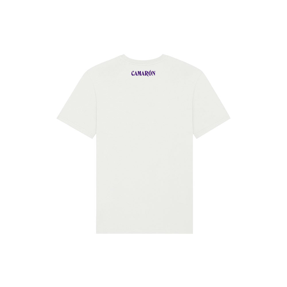 Camiseta Blanca Icon Camarón Morado