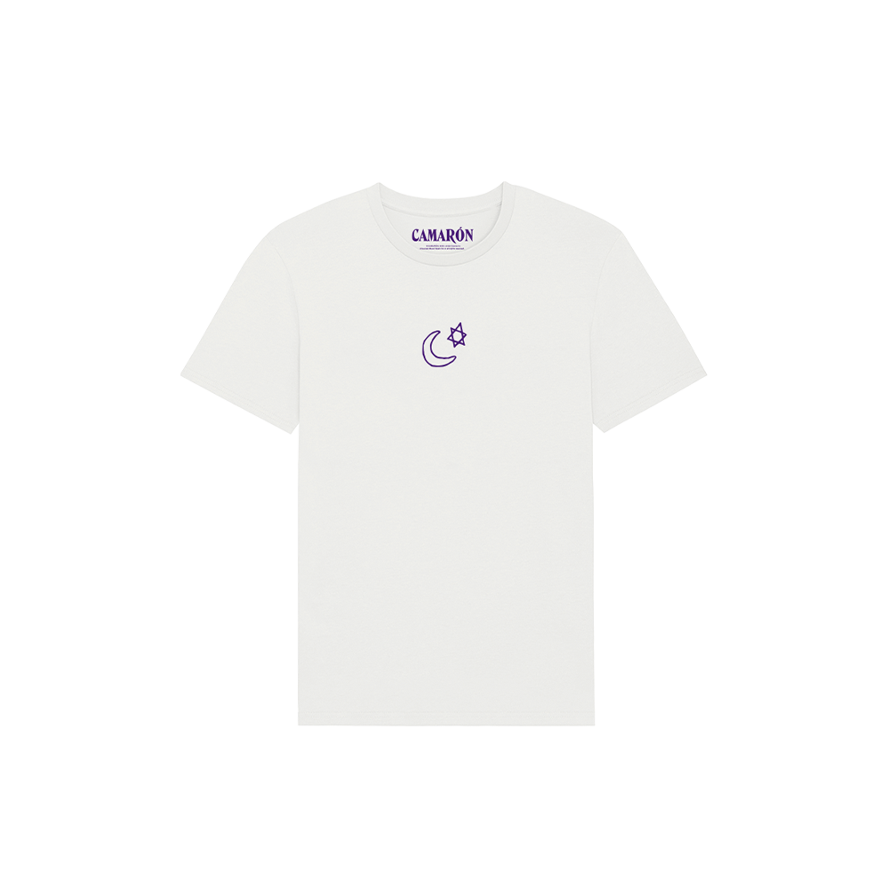 Camiseta Blanca Icon Camarón Morado