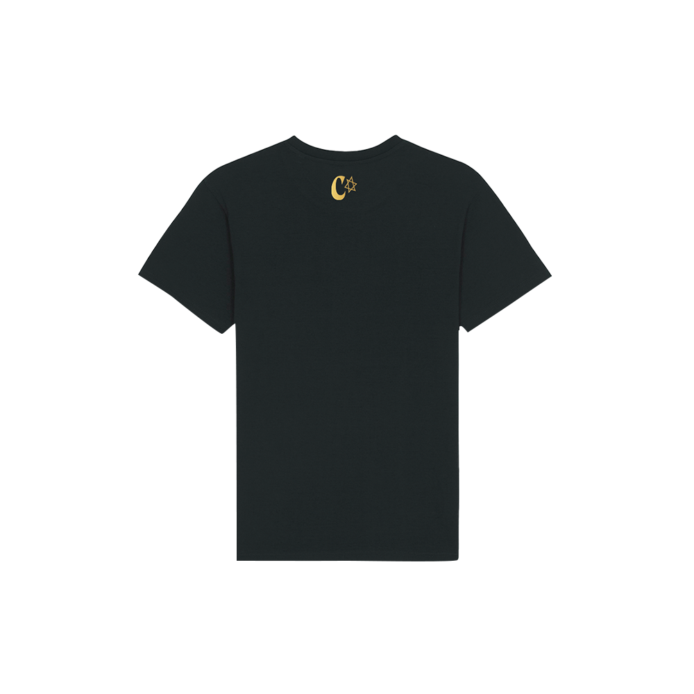 Camiseta Negra Logo Camarón Gold