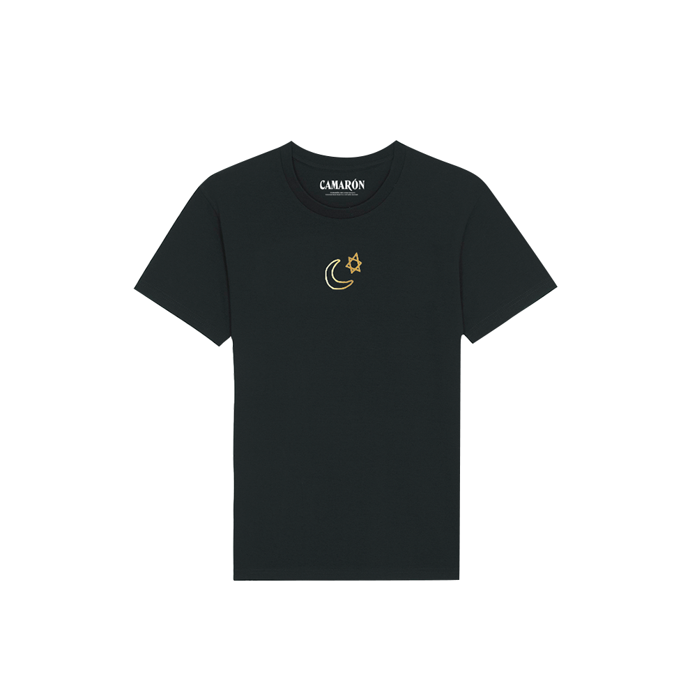 Camiseta Negra Icon Camarón Gold