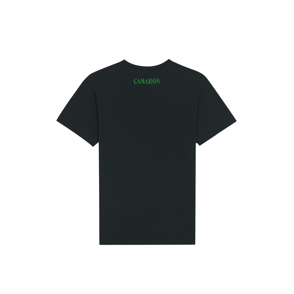 Camiseta Negra Icon Camarón Verde