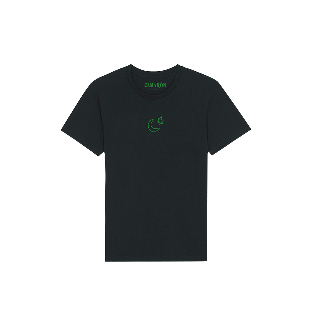 Camiseta Negra Icon Camarón Verde