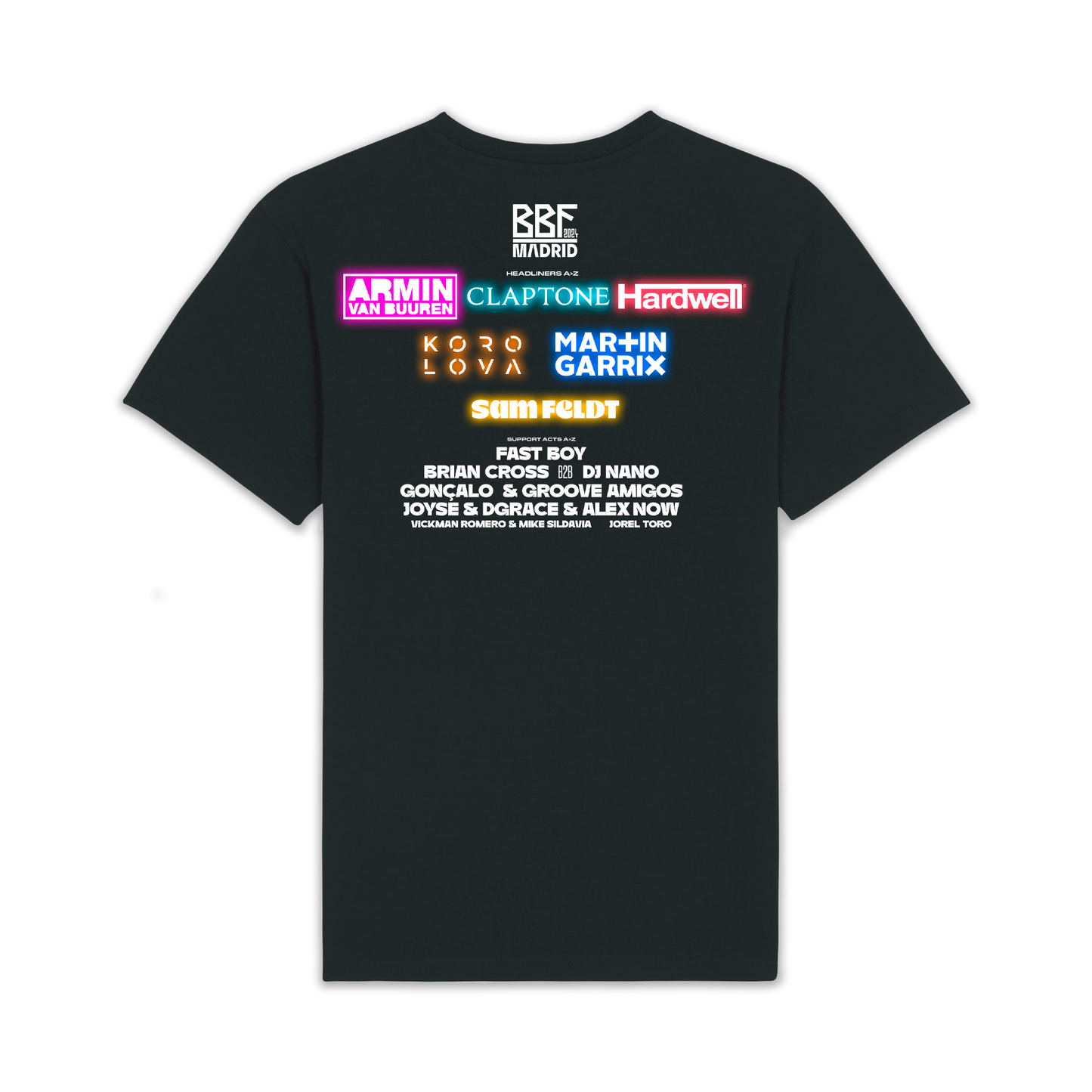 Camiseta Lineup Negra BBF Madrid