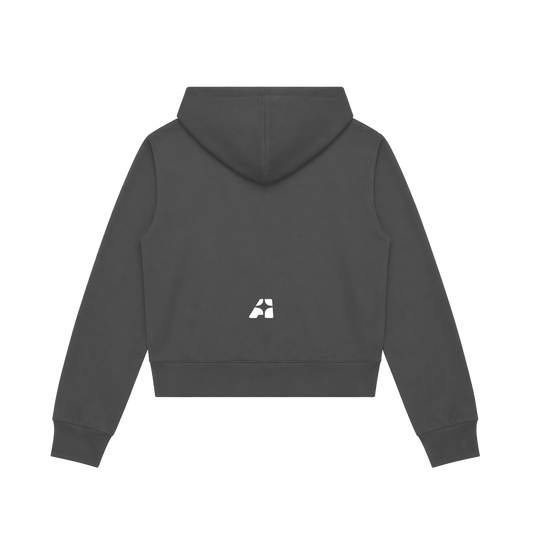 STARS CROPPED ZIP HOODIE