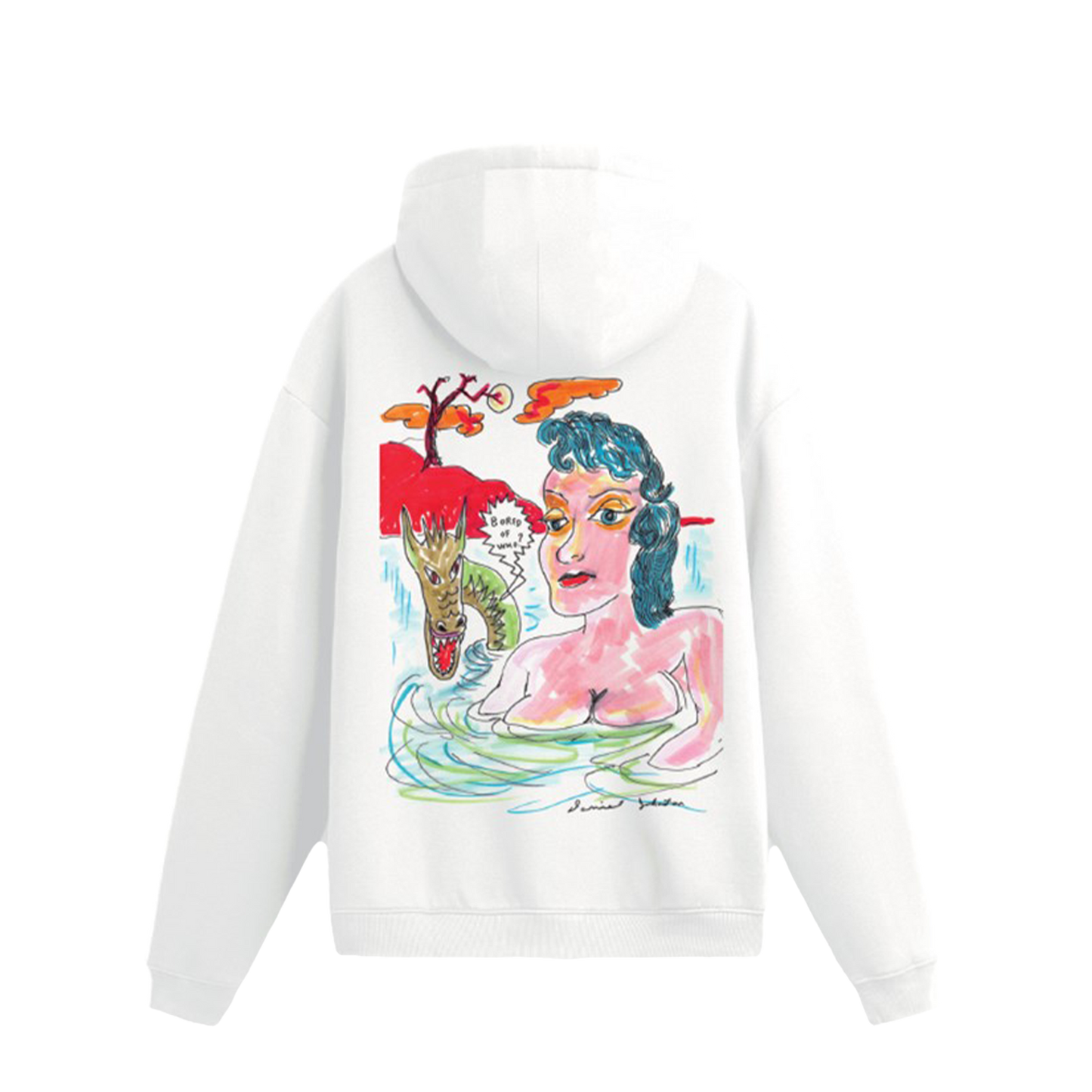 Sudadera Blanca Blue Denom