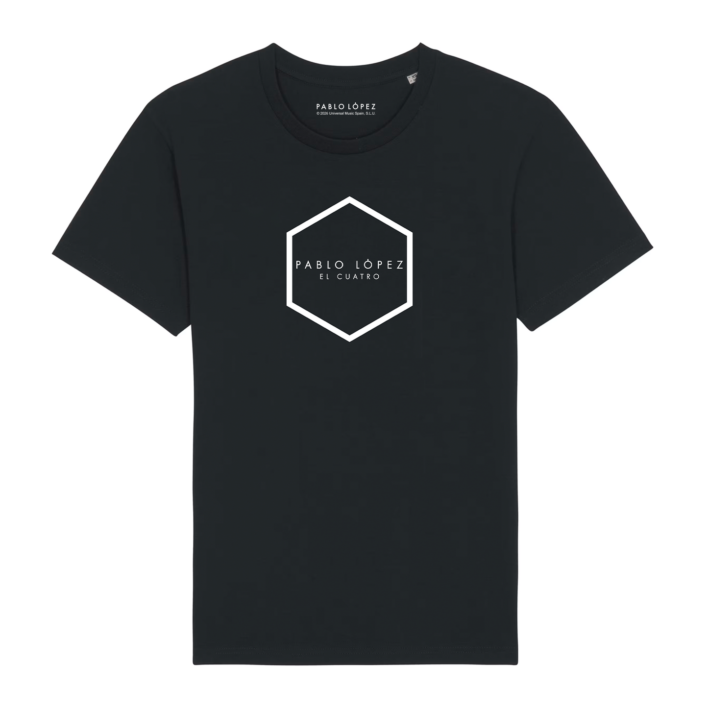 Camiseta negra "El Cuatro"