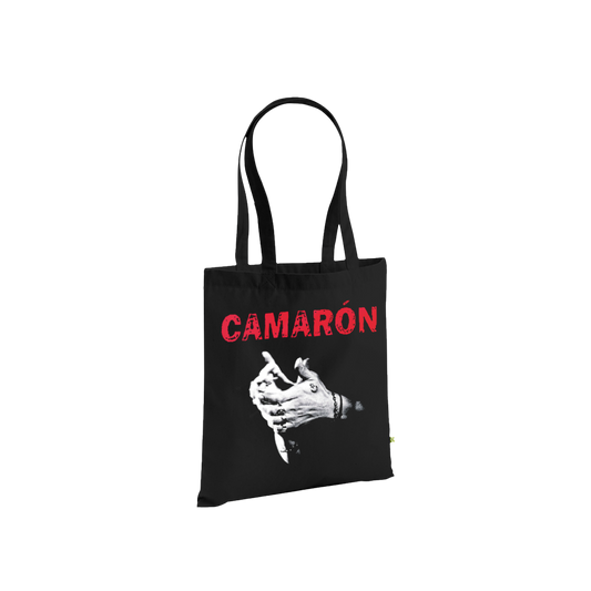 Bolsa Tote Bag Negra Manos Camarón