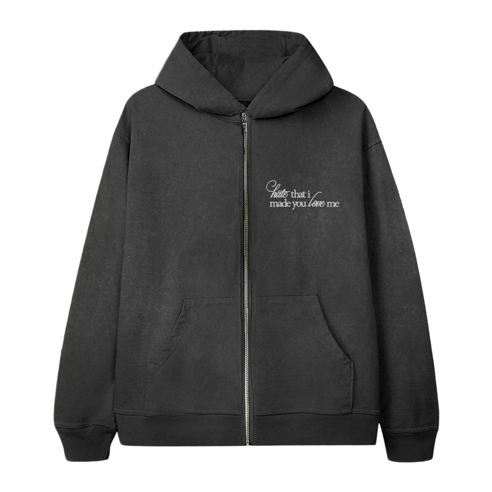 zip hoodie hate that i made you love me flower