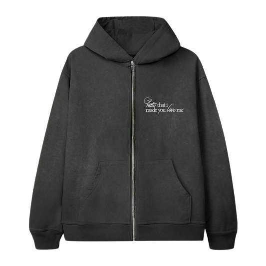 zip hoodie hate that i made you love me flower