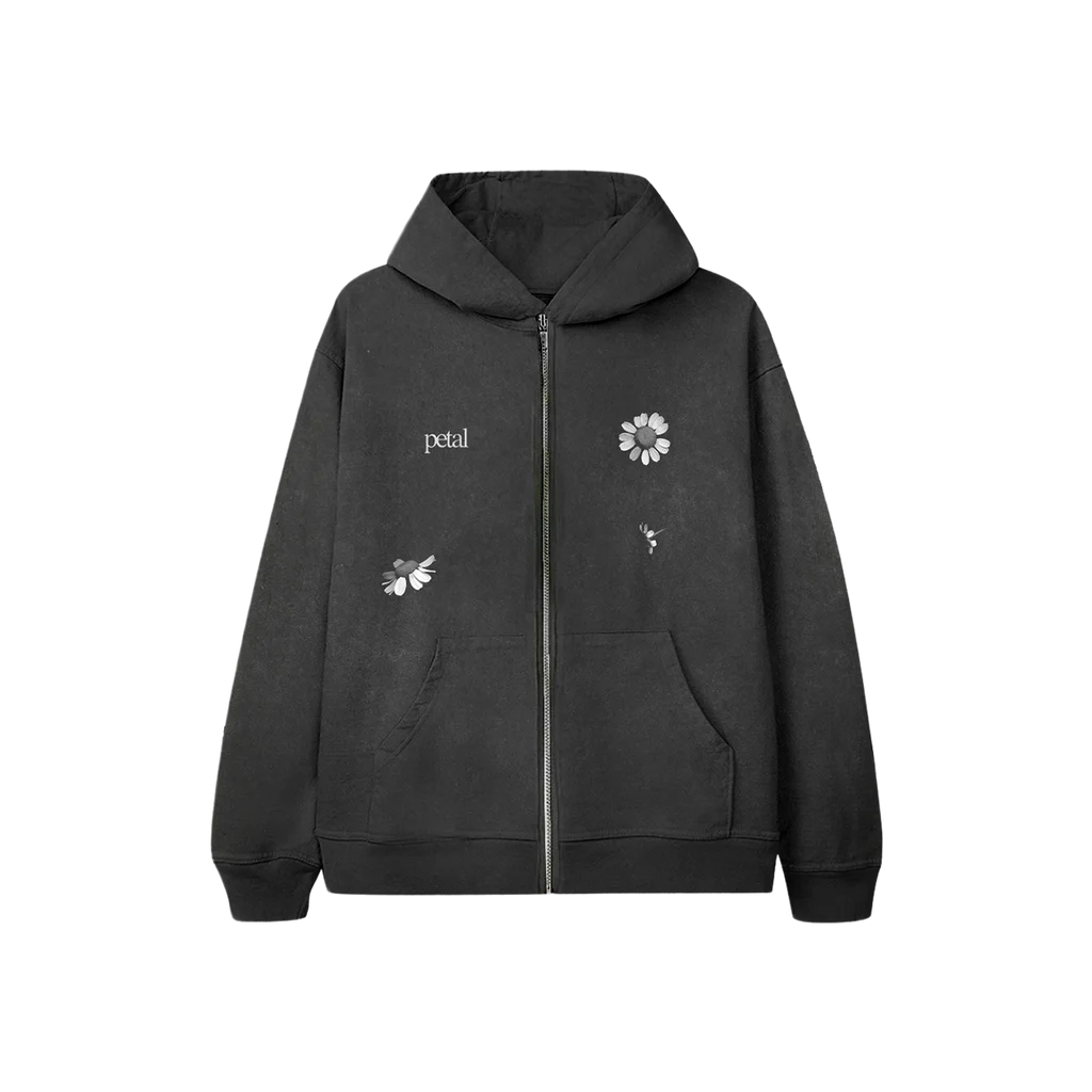petal zip hoodie
