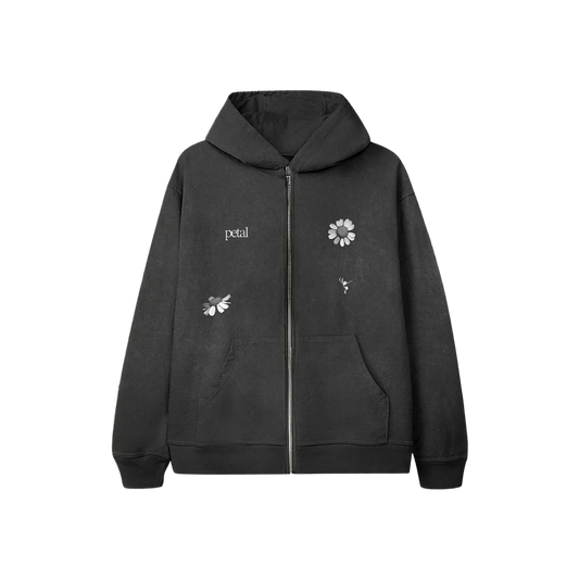 petal zip hoodie