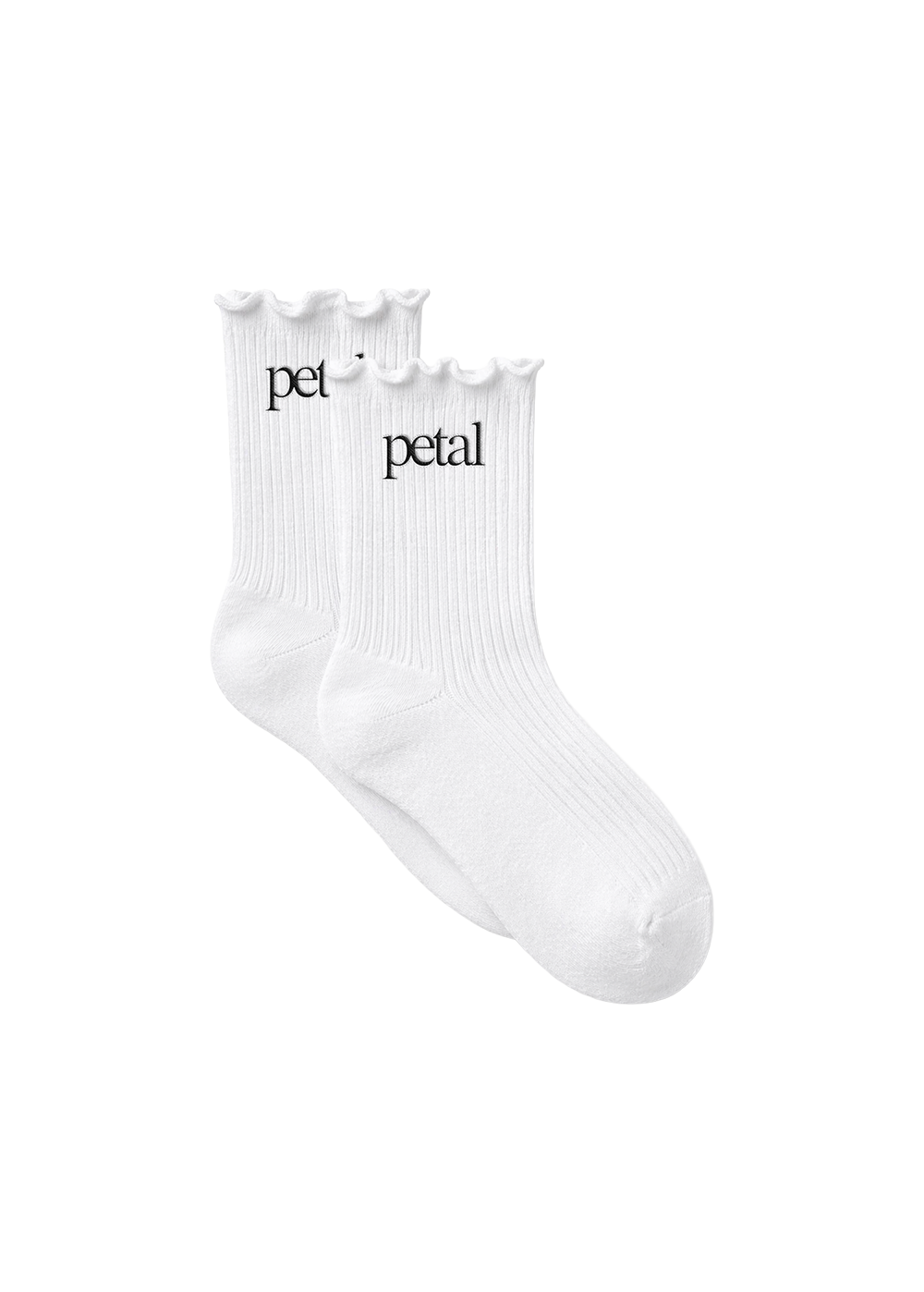 petal socks (white)