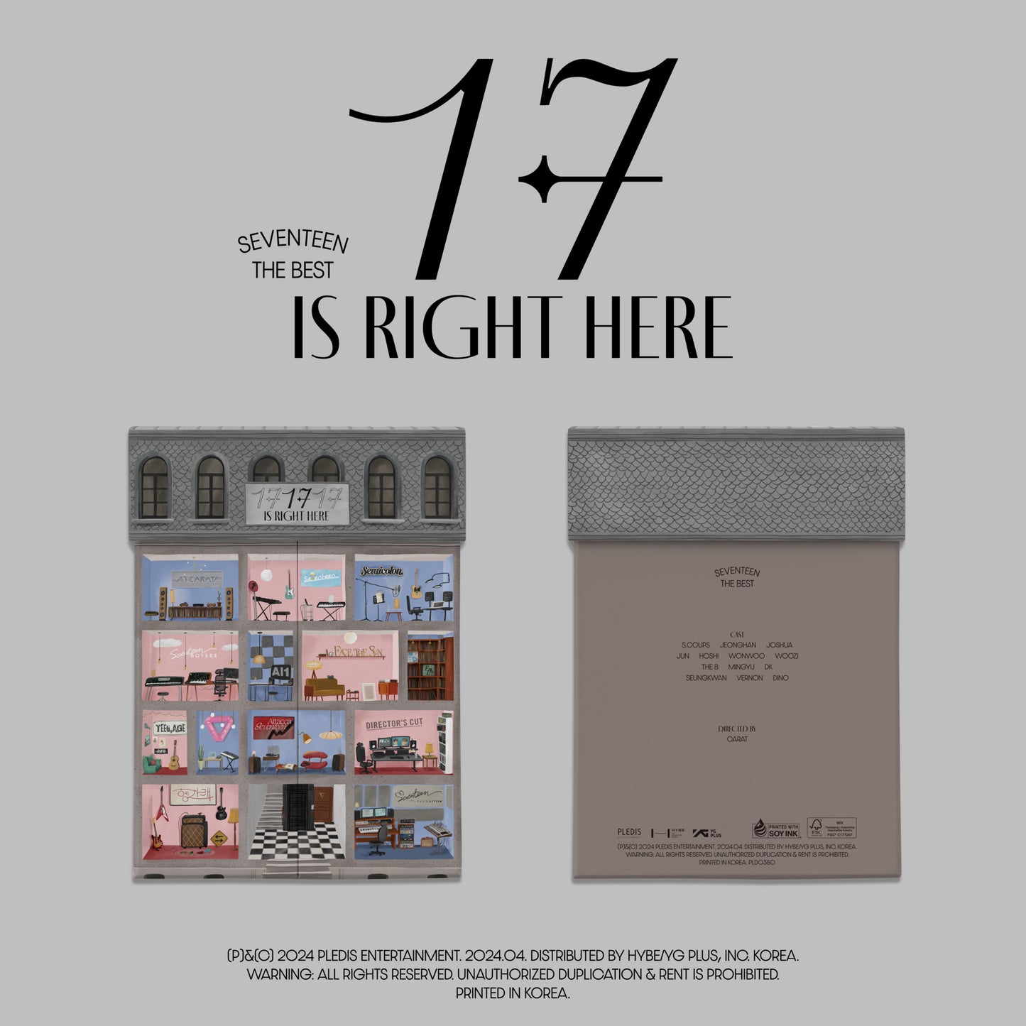 SEVENTEEN BEST ALBUM '17 IS RIGHT HERE' (HEAR Ver.) - CD (2CD)