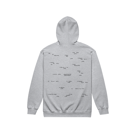 Sudadera Daughter from Hell Tracklist Zip-Up