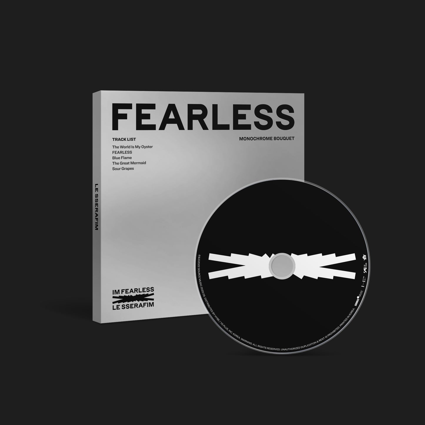 1ST MINI ALBUM ‘FEARLESS’ (Monochrome Bouquet Ver.) - CD (Edición Compat)