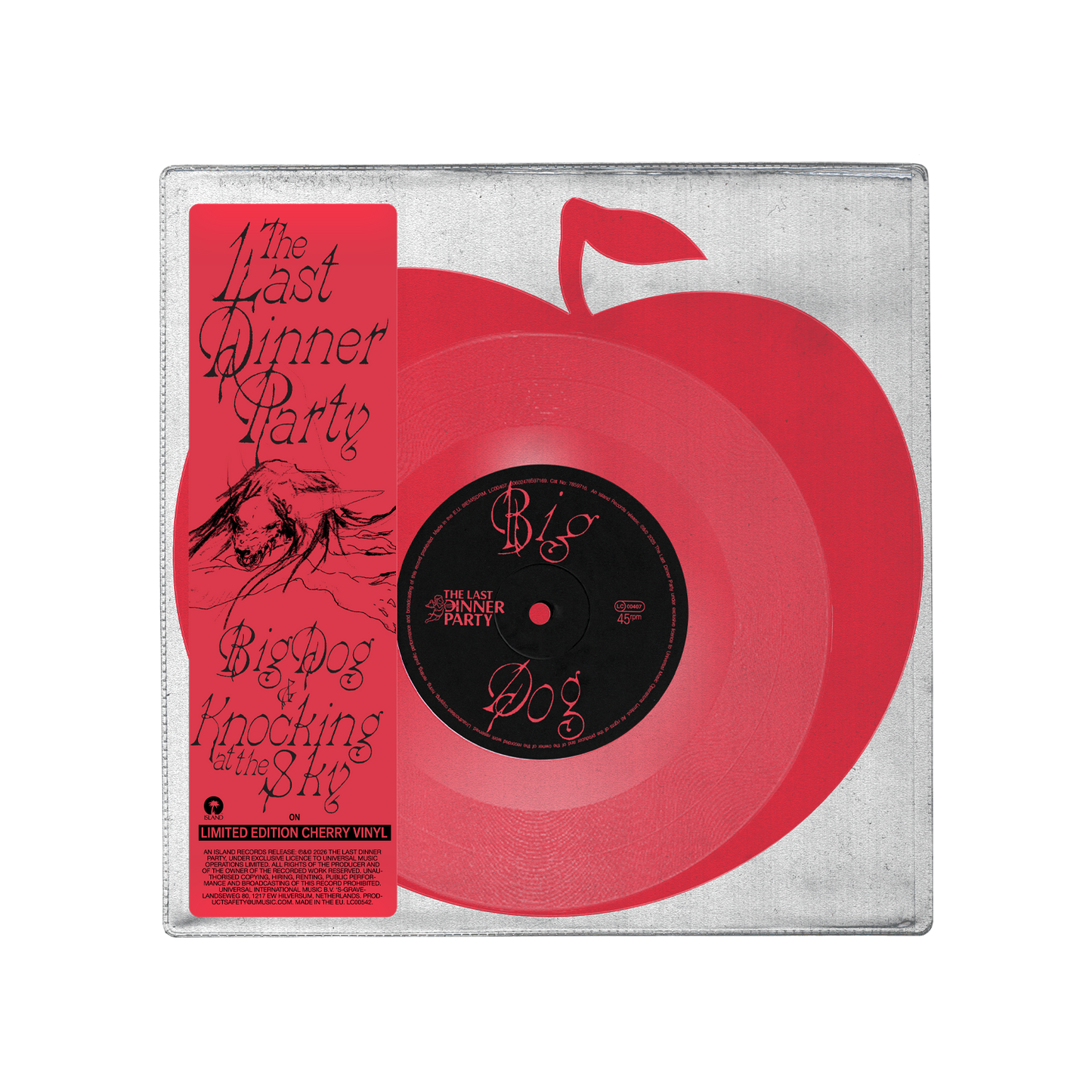 Big Dog / Knocking at the Sky - Vinilo 10" (Edición Limitada Deluxe Color Rojo Cereza)