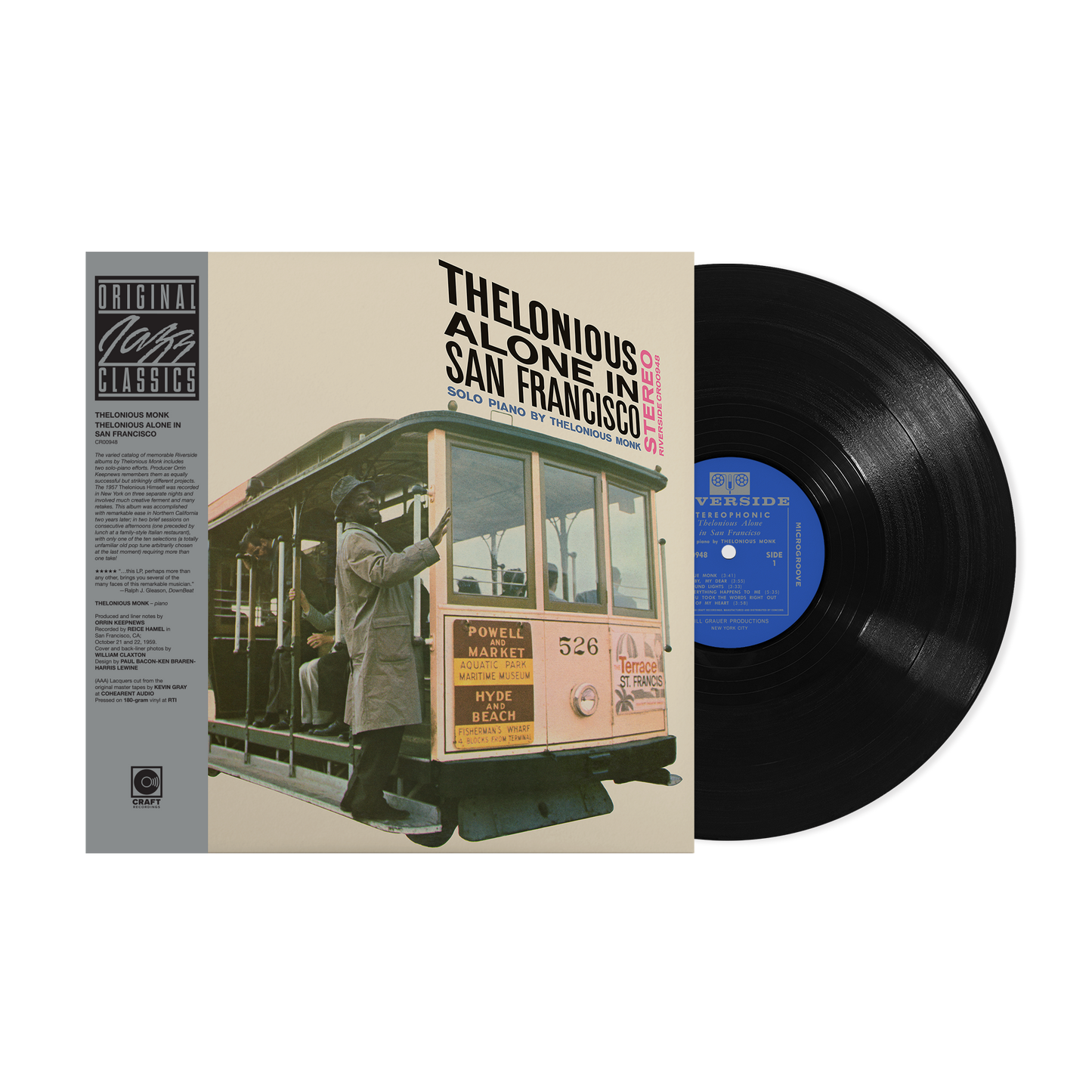 Thelonious Alone in San Francisco (Original Jazz Classics Series) - Vinilo
