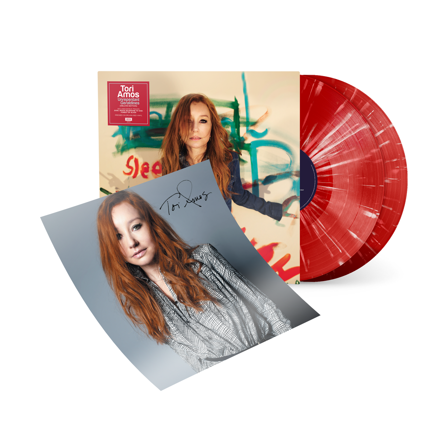 Unrepentant Geraldines- Vinilo (Edición Limitada Exclusiva Color Rojo Con Splatter Blanco 2LP) + Tarjeta Firmada