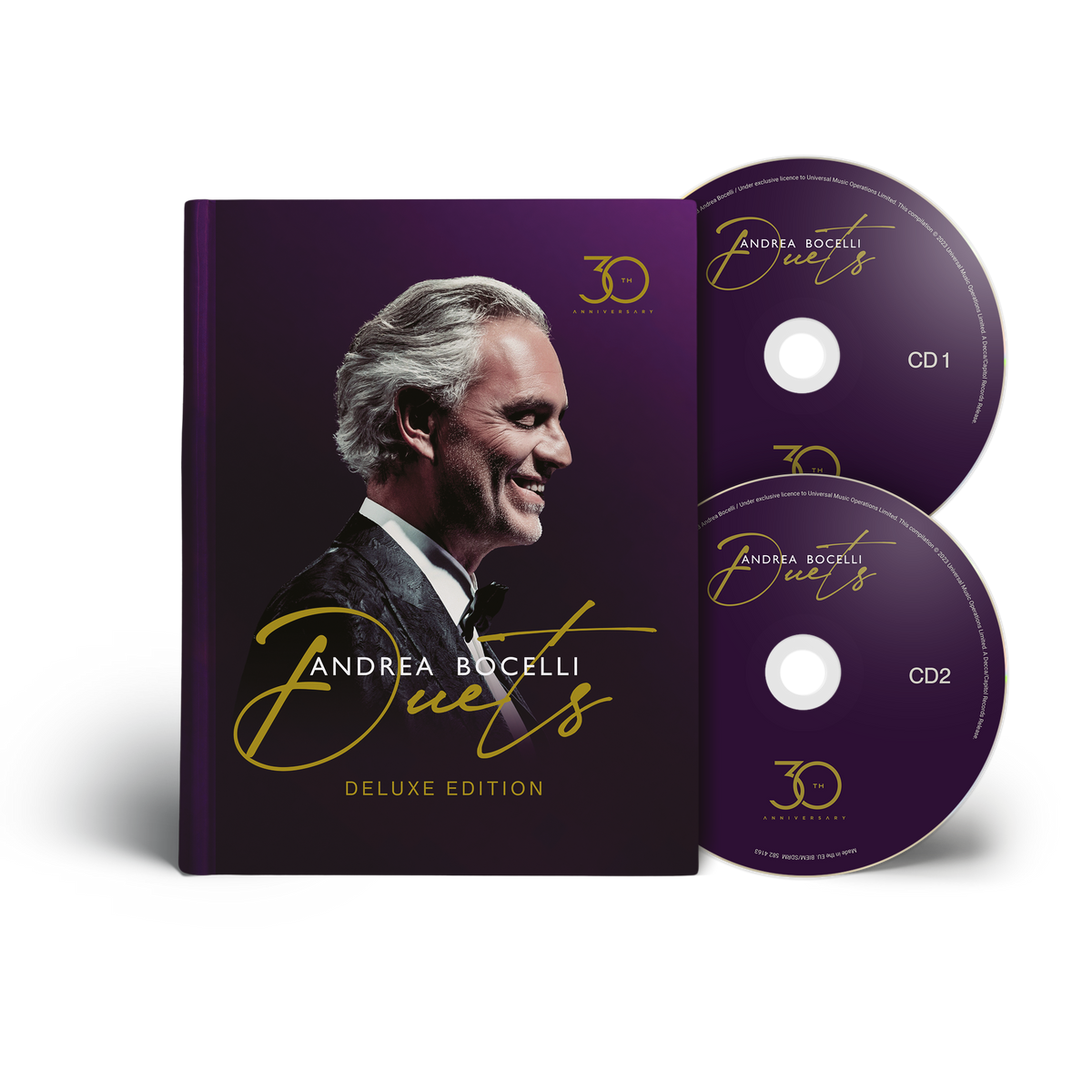 Andrea Bocelli - Duets – 30th Anniversary - CD (Edición Hardbook 2CD ...