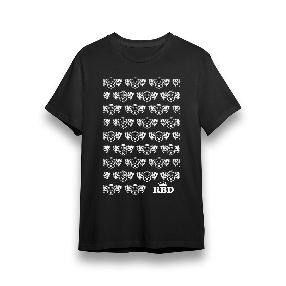 Camiseta RBD Negra Logos