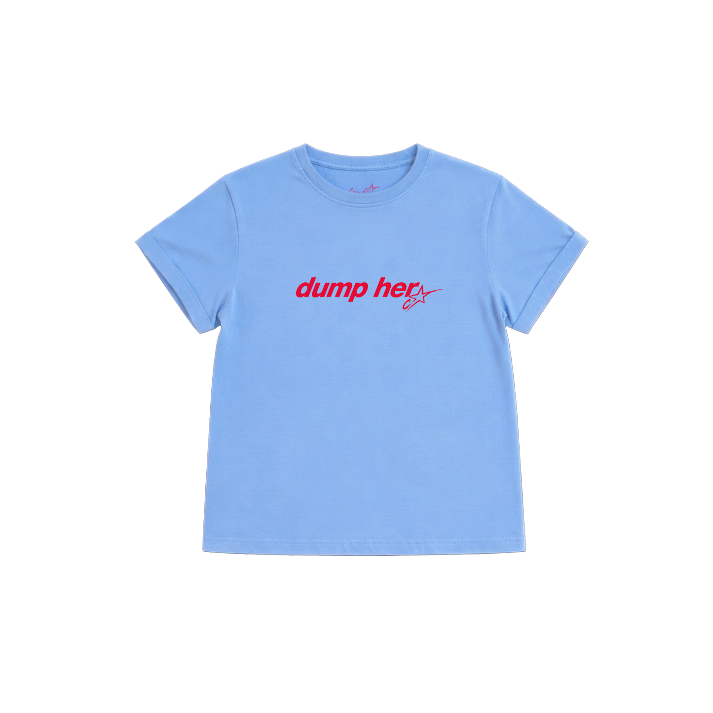 camiseta baby tee dump her