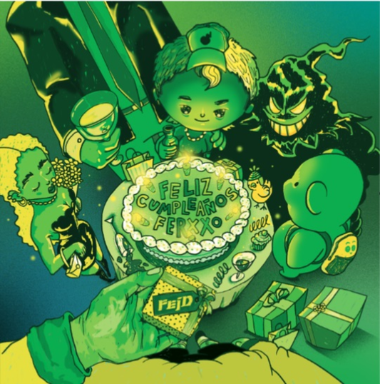 FELIZ CUMPLEAÑOS FERXXO TE PIRATEAMOS EL ÁLBUM  - Vinilo (Color Verde)