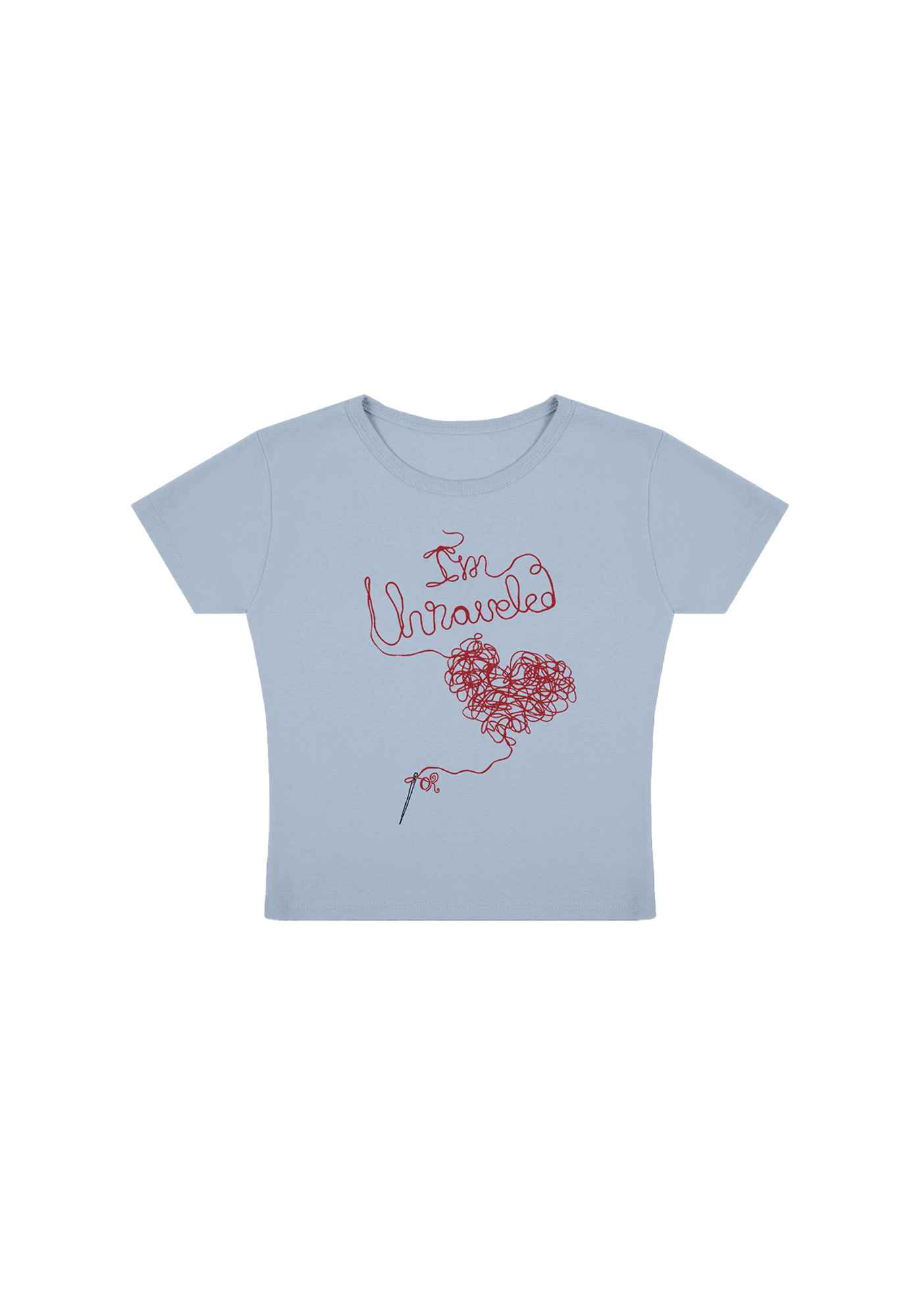 baby tee i'm unraveled