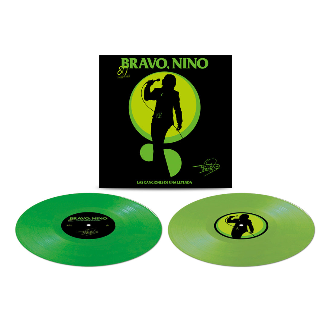 Bravo, Nino. Las Canciones de Una Leyenda. 80 Aniversario - Vinilo (Edición Limitada Color Verde Vivo y Verde Flúor 2LP)