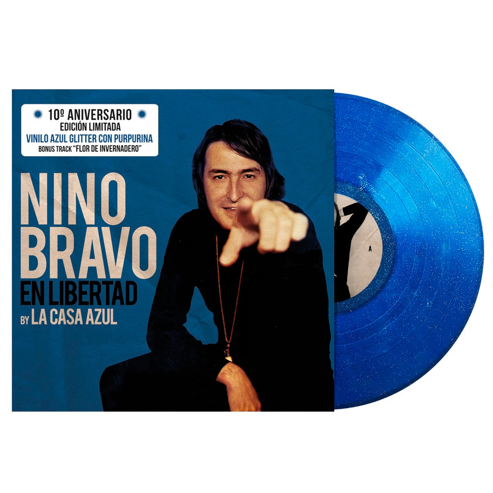En Libertad (By La Casa Azul) (Edición 10º Aniversario) - Vinilo (Color Azul Transparente Glitter con Purpurina)