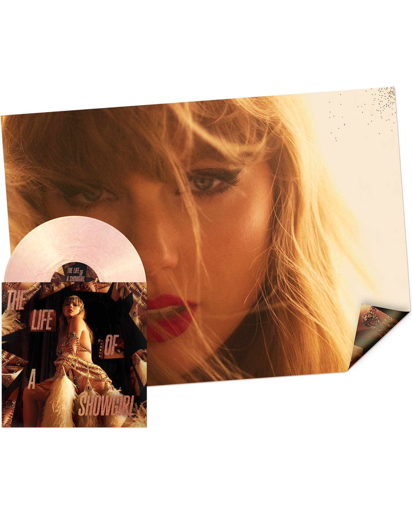 THE LIFE OF A SHOWGIRL: THE CROWD IS YOUR KING EDITION (SUMMERTIME SPRITZ PINK SHIMMER VINYL)