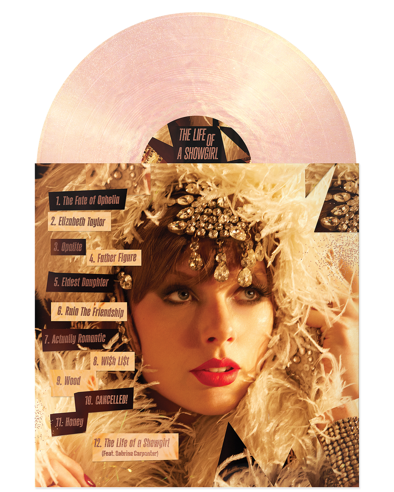 THE LIFE OF A SHOWGIRL: THE CROWD IS YOUR KING EDITION (SUMMERTIME SPRITZ PINK SHIMMER VINYL)