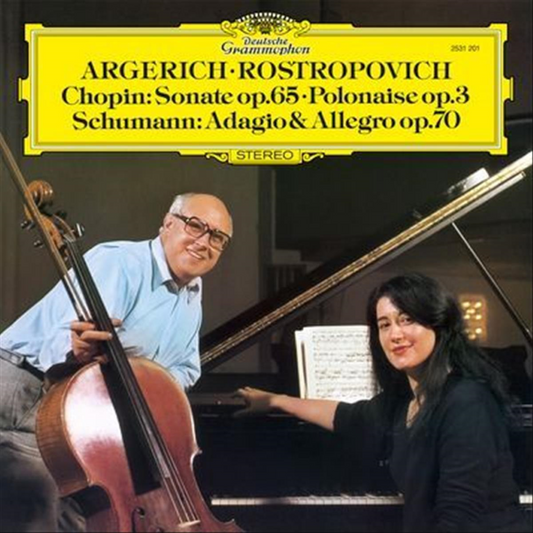 Chopin: Cello Sonata in G Minor, Op. 65; Introduction & Polonaise brillante, Op. 3 / Schumann:  Adagio & Allegro in A-Flat Major, Op. 70 - Vinilo