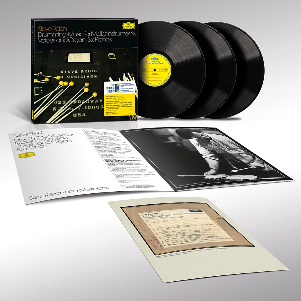 Reich: Drumming; Music For Mallet Instruments, Voices and Organ; Six Pianos - Vinilo (3LP)