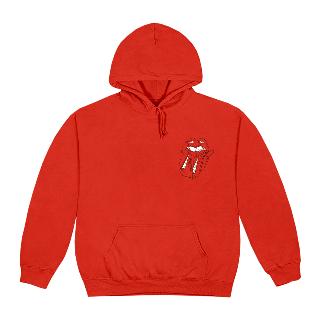 Diamond Tongue Red Hoodie